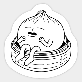 Happy Xiao Long Bao Minimalist Sticker